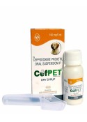 INTAS Cefpet Dry Syrup  For Dog 100mg 5 ml